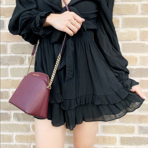 Gaby’sBags👜💕NWT Michael Kors Crossbody merlot - Picture 2 of 4